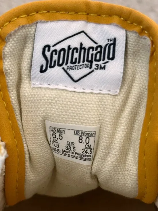 Vans Old Skool Suede Golden Yellow Sneakers, US Women 8 - Picture 6 of 6